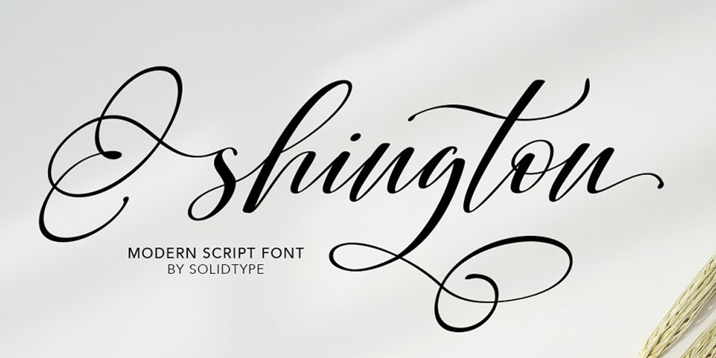 Шрифт Shington Script